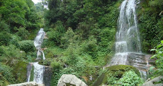 Waterfalls in remote Dzongu