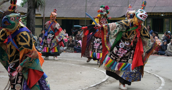 Mask Dance in the Monastery